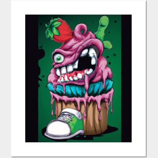 Monster cupcakes Posters and Art
